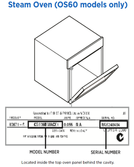 How to Find Your Serial or Model Number - Ovens & Ranges